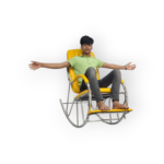 Rocking Chair- Yellow - Image 3