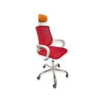 V mesh red chair