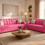 লেদারের সোফা Pink
